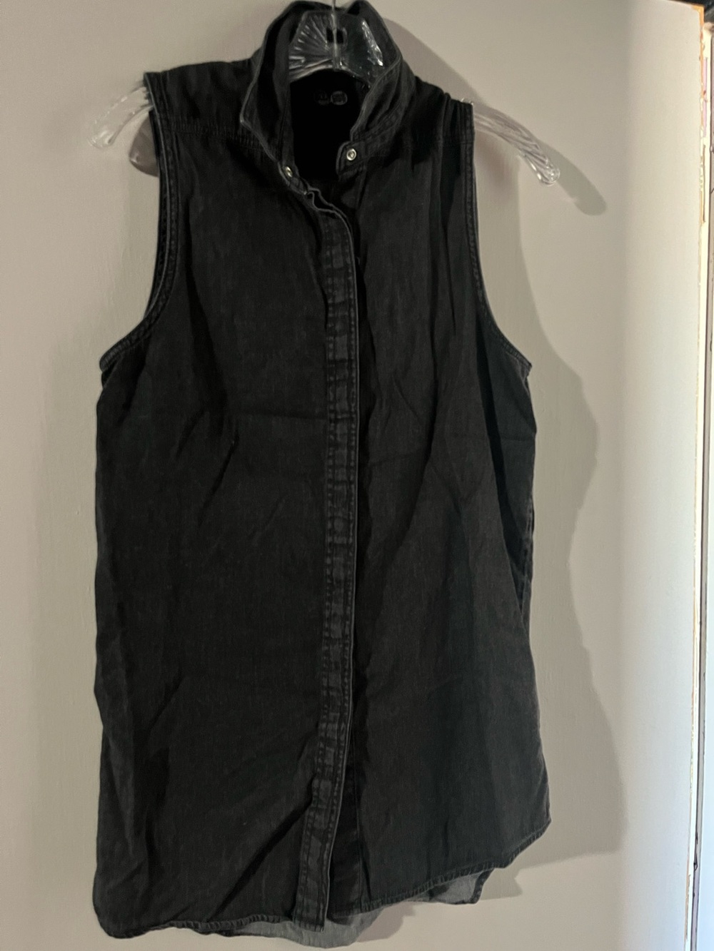 Cheap Monday Washed Black Collared Denim Shirt (or Mini Dress!)